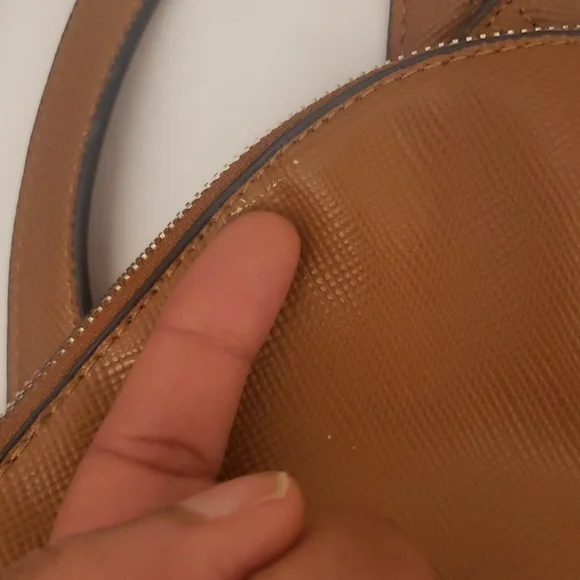 Jones New York Signature Tan Backpack Silver Hardware - Picture 7 of 14